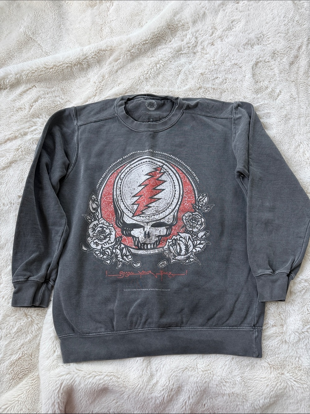 Life Clothing Co GRATEFUL DEAD Sweatshirt Top ELECTRIC Pullover S Steal - Picture 2 of 4